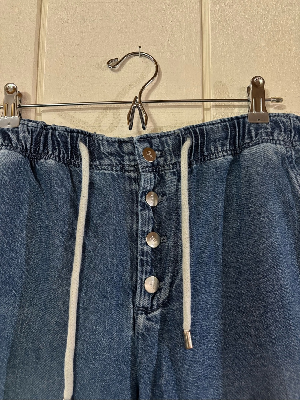 Pilcro Wide Leg Denim Trousers in Size XS - Picture 2 of 4